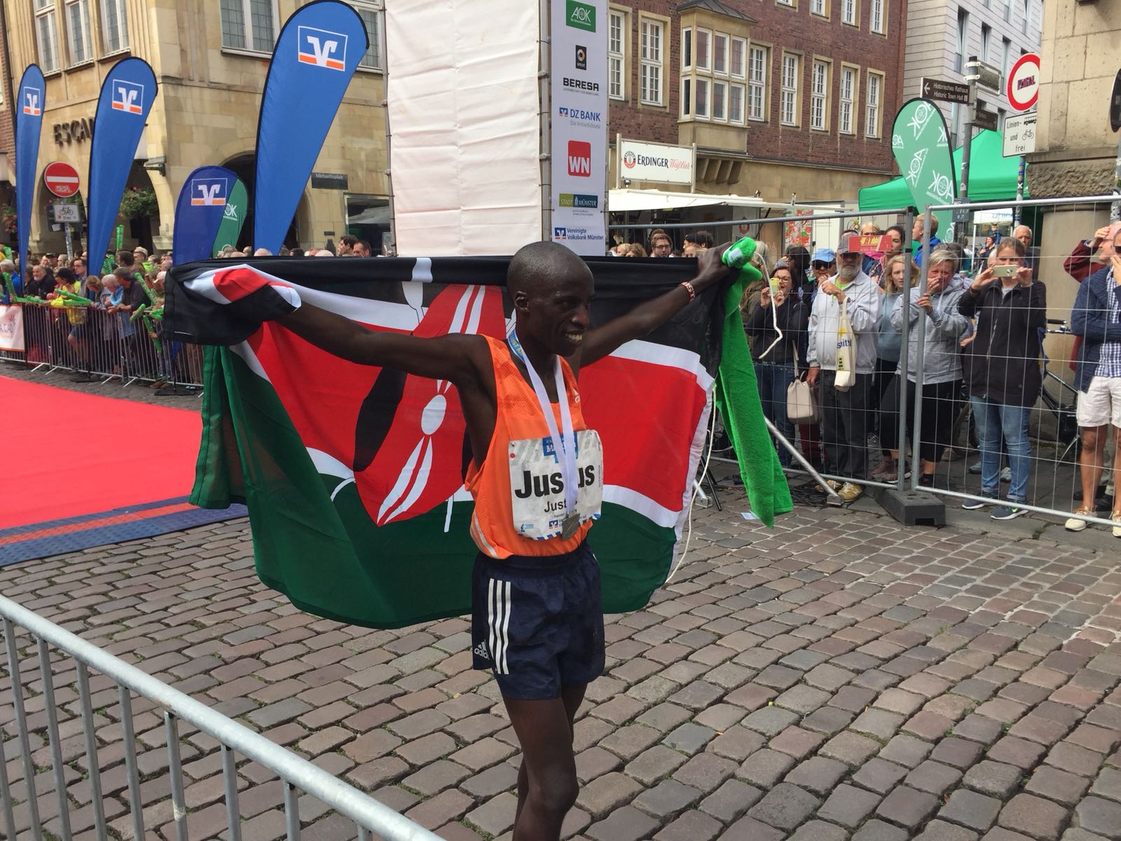 Held vom Münster Marathon: Justus Kiprotich