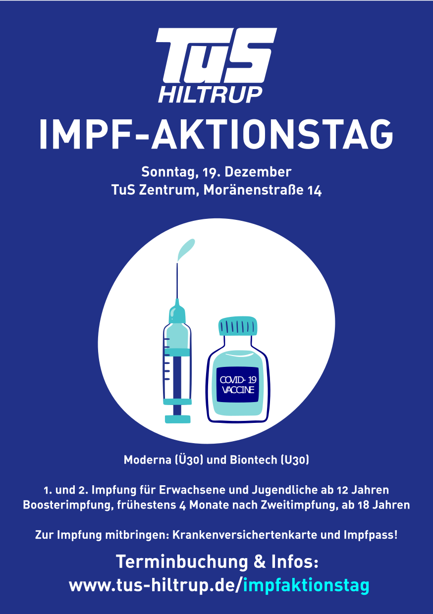 Impfaktionstag beim TuS Hiltrup – 19.12.2021