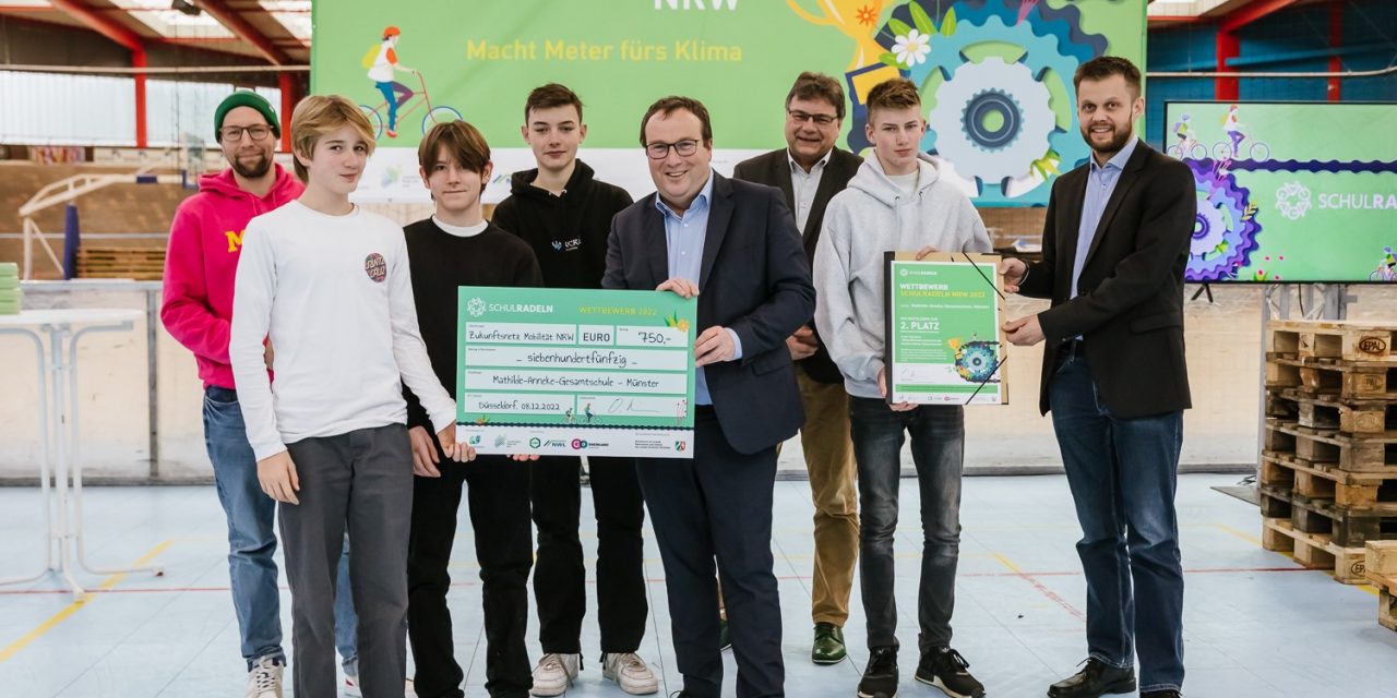 Münster beim landesweiten „Schulradeln“-Wettbewerb erfolgreich