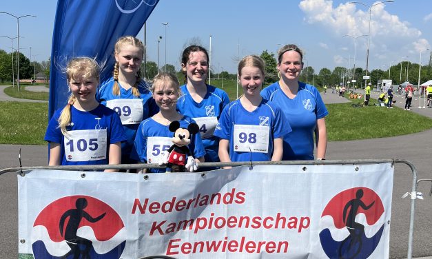 Die Einradgemeinschaft bei den Niederländischen Meisterschaften