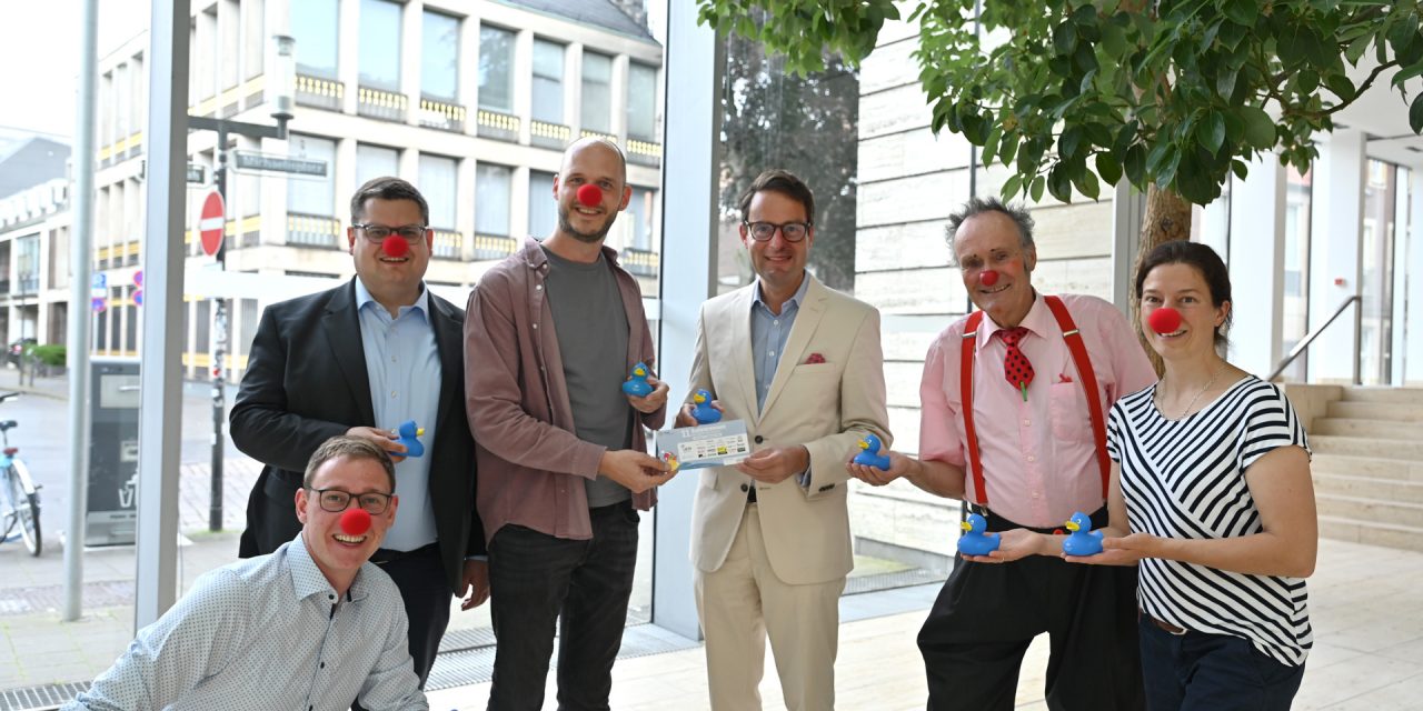 Los-Verkauf fürs Entenrennen zugunsten der Clinic-Clowns des UKM Münster startet