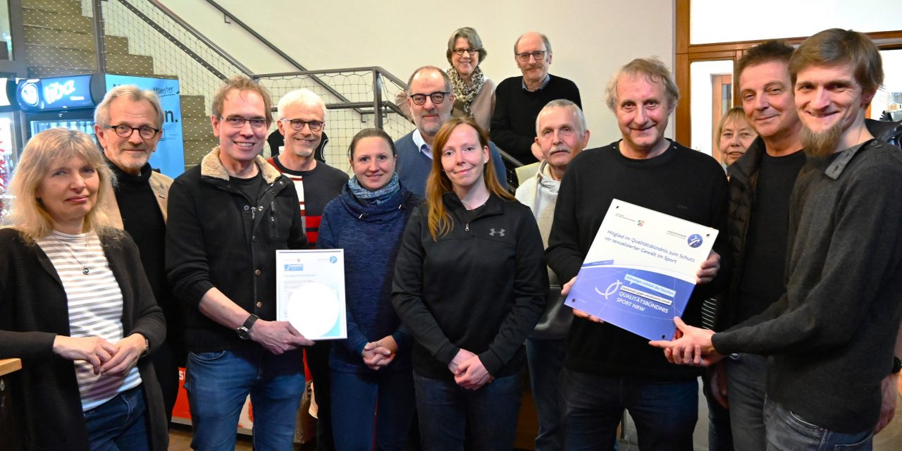 BW Aasee offiziell ins Qualitätsbündnis Sport NRW aufgenommen