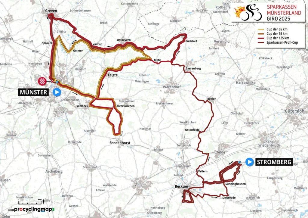 Sparkassen Münsterland Giro: Weltelite und 7.500 Hobbyradsportler am Start