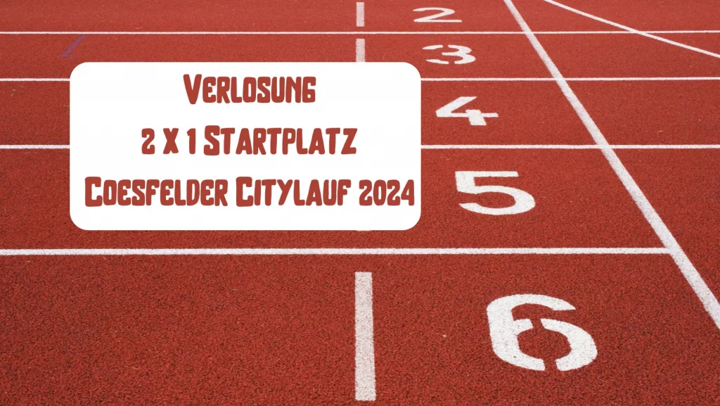 2 x 1 Startplatz für den Coesfelder Citylauf gewinnen