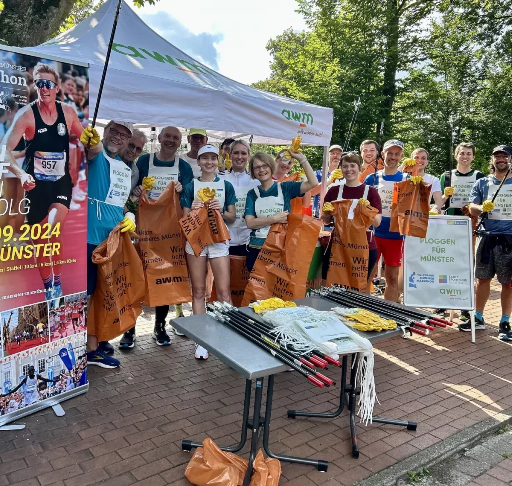 Plogging Aktion in Münster