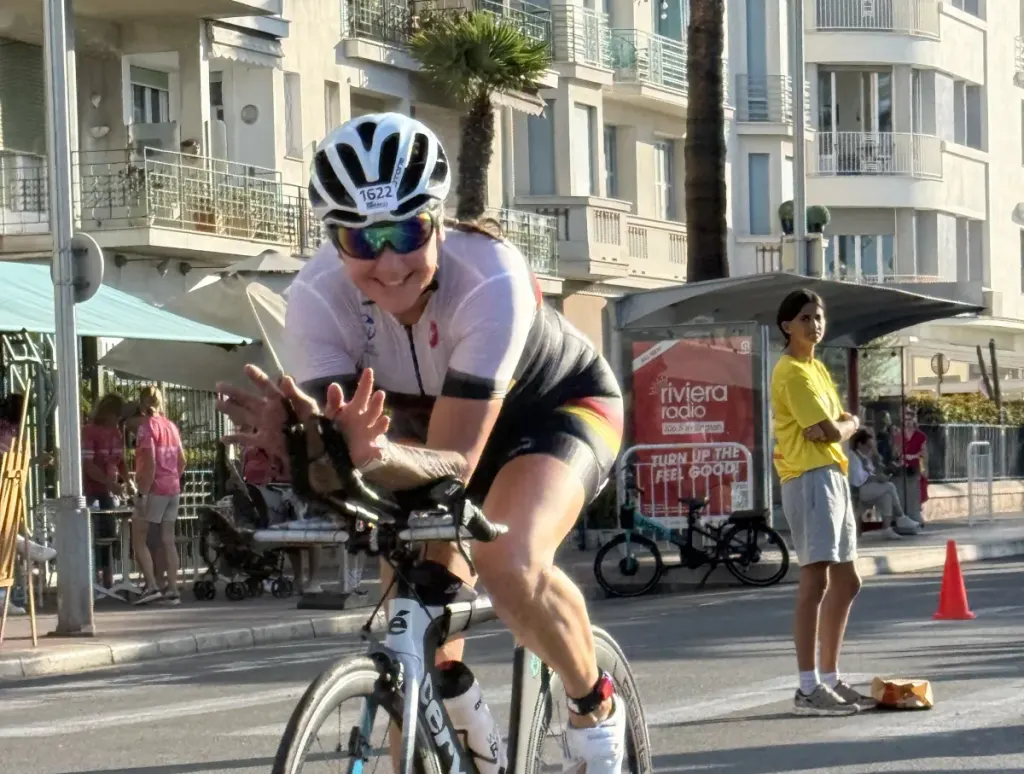 Petra Stöppler finisht bei der 70.3-WM in Nizza
